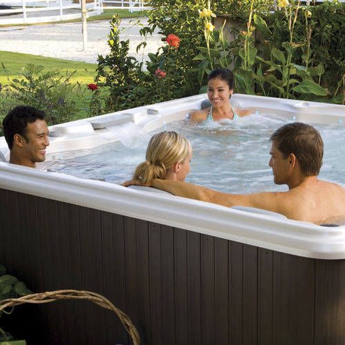 嵌入式水疗浴缸 - HAMILTON  - SUNDANCE SPAS FRANCE - 地上 / 正方形 / 6人座