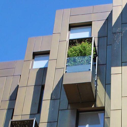 铝制通风外墙 - CGL RAINSCREEN SYSTEM  - CGL - 锌制 / 铜 / 不锈钢