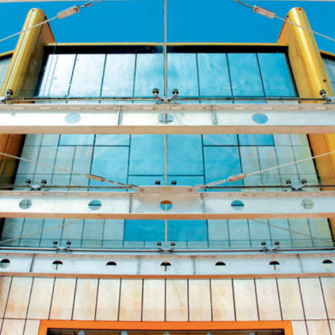 面板幕墙 - POLIEDRA-SKY GLASS 180 - METRA Building - 玻璃 / 不锈钢 / 透明
