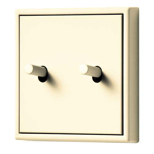 杠杆式开关 - LS 1912 in Les Couleurs® Le Corbusier® - ALBRECHT JUNG GMBH & CO. KG - 暗装 / 双 / 金属
