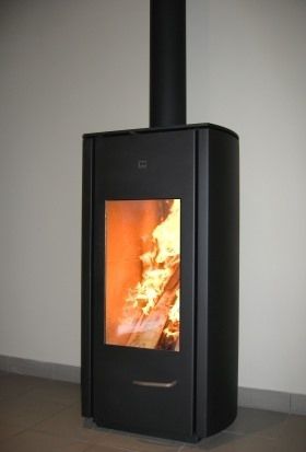 木材采暖炉 - TRENTO RONDO - M-Design - 8 kW / 现代风格 / 钢