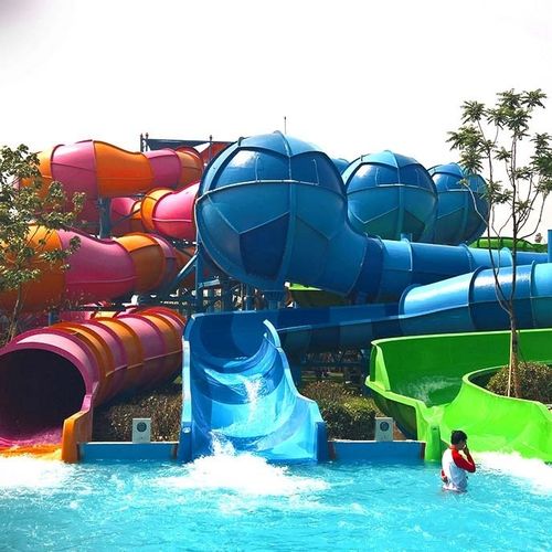 旋转滑梯 - AQUASPHERE - WhiteWater - 用于水上乐园 / 管状 / 多头