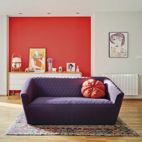 现代风格沙发 - TEA - SANCAL - Trevira CS® / 棕色 / 白色