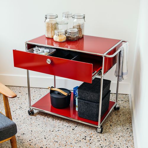 服务备餐桌 - USM Haller - USM Modular Furniture - 家用 / 定制 / 金属