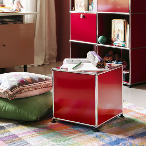 现代风格边桌 - USM Haller - USM Modular Furniture - 金属 / 金属桌脚 / 正方形