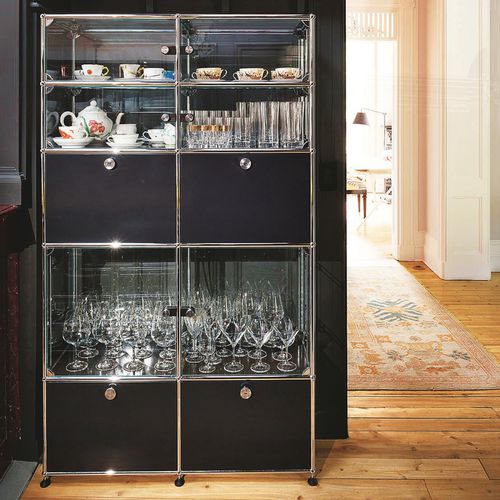 现代风格碗柜 - USM Haller - USM Modular Furniture - 玻璃 / 金属