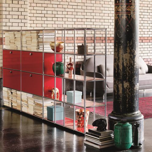 可调节置物架 - USM Haller - USM Modular Furniture - 屏风 / 现代风格 / 金属