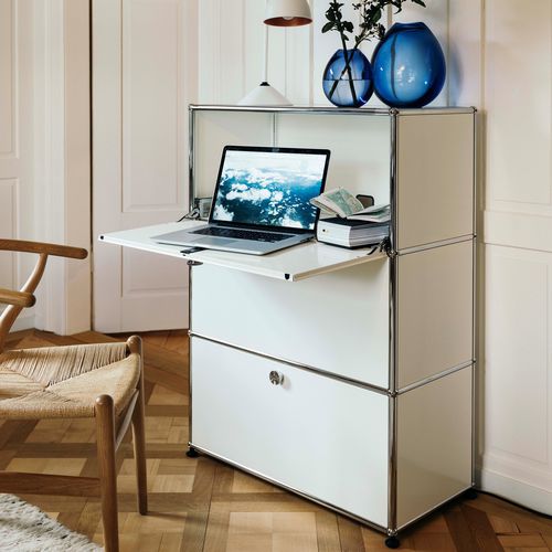 现代风格秘书桌 - USM Haller - USM Modular Furniture - 金属 / 带收纳 / 定制