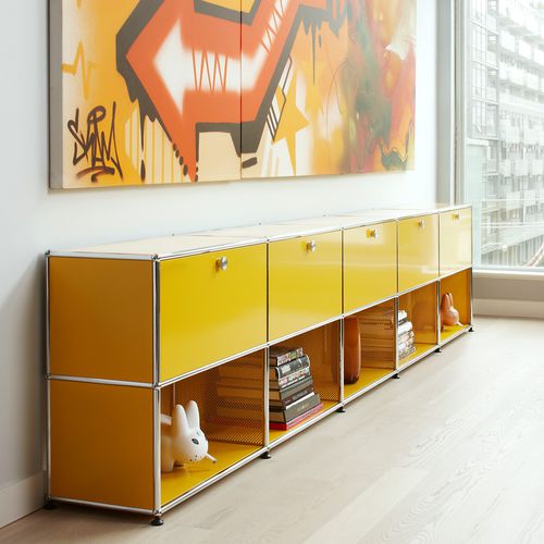 现代风格餐边柜 - USM Haller - USM Modular Furniture - 金属 / 定制 / 模块