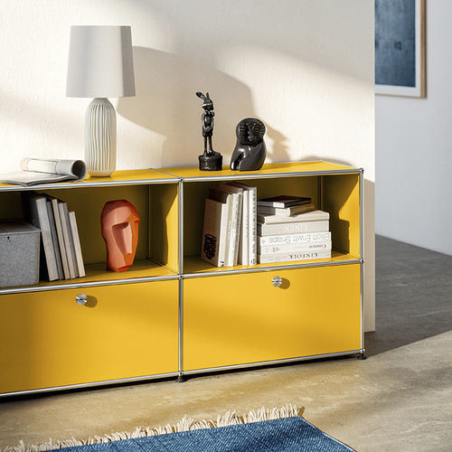 现代风格餐边柜 - USM Haller - USM Modular Furniture - 金属 / 搁板 / 模块