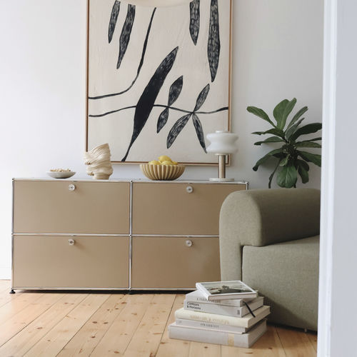 现代风格餐边柜 - USM Haller - USM Modular Furniture - 金属 / 四脚 / 米色