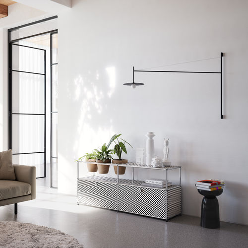 现代风格餐边柜 - USM Haller - USM Modular Furniture - 金属 / 搁板 / 模块
