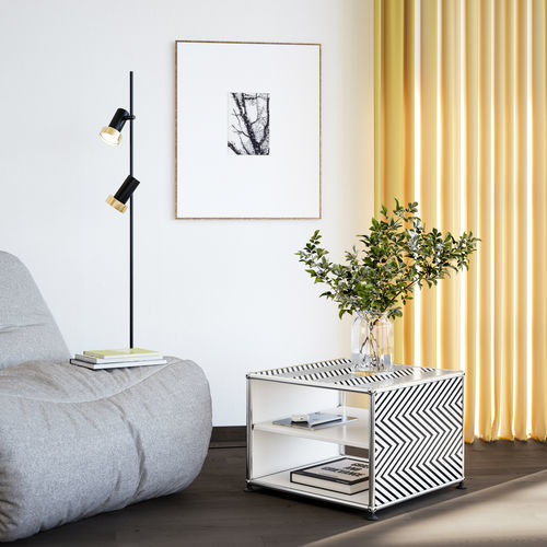 现代风格边桌 - ZIGZAG - USM Modular Furniture - 金属 / 金属桌脚 / 长方形