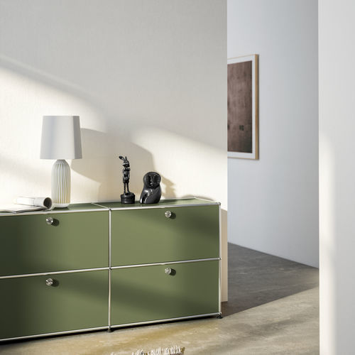 现代风格餐边柜 - USM Haller - USM Modular Furniture - 金属 / 定制 / 模块