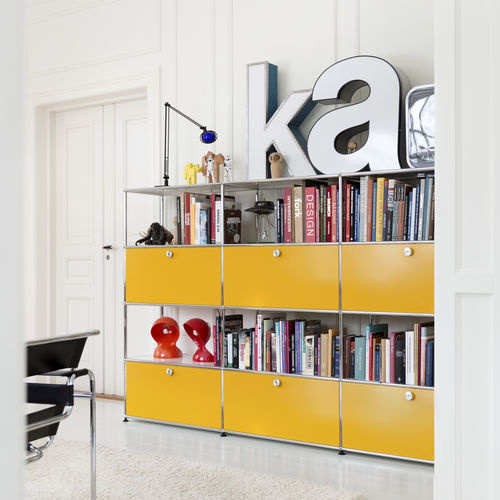 可调节置物架 - USM Haller - USM Modular Furniture - 现代风格 / 金属 / 浴室