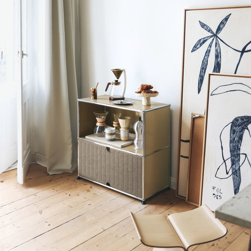 现代风格餐边柜 - USM Haller Soft Panel – Taupe - USM Modular Furniture - 合成纤维 / 再生塑料 / 金属