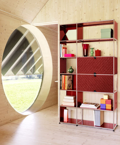 可调节搁板 - USM Haller Soft Panel – Red - USM Modular Furniture - 自承重 / 现代风格 / 合成纤维