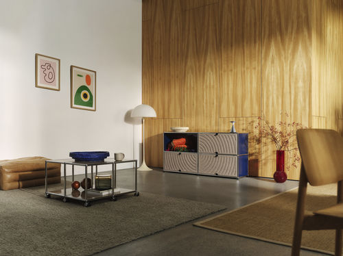 现代风格餐边柜 - USM Haller Soft Panel – Taupe. - USM Modular Furniture - 合成纤维 / 再生塑料 / 金属