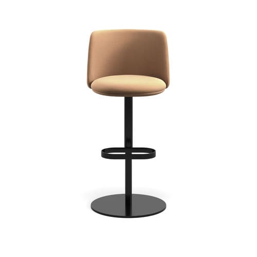 原创设计吧台凳 -   A seating collection designed for hospitality, where the p - arrmet - 皮质 / 布料 / 金属桌脚