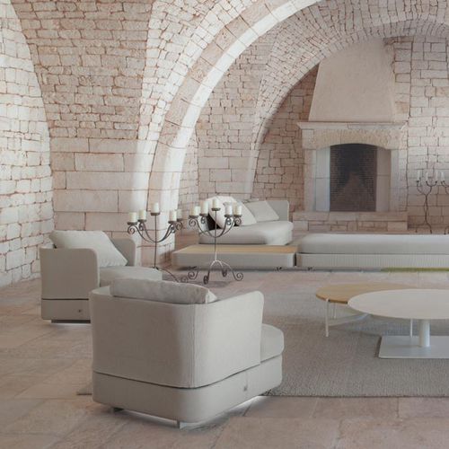 现代风格扶手椅 - COVE - PAOLA LENTI - 布料 / 花园