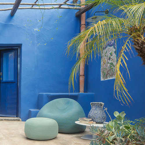 现代风格扶手椅 - OTTO - PAOLA LENTI - 绳编 / 绳编 / 椅垫可拆除