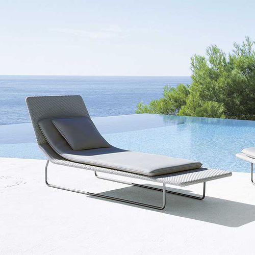 现代风格日光浴躺椅 - SURF - PAOLA LENTI - 聚酯 / 不锈钢 / 钢