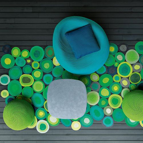 现代风格边桌 - GIRO - PAOLA LENTI - 不锈钢 / 石材 / 混凝土