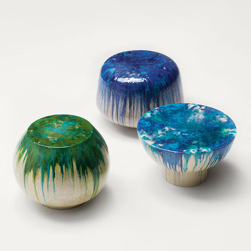 现代风格边桌 - CALATINI - PAOLA LENTI - 陶瓷 / 圆形 / 家用