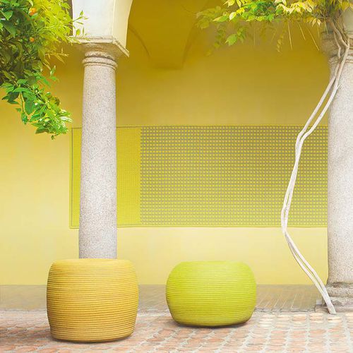 现代风格坐墩 - OTTO - PAOLA LENTI - 布料 / 圆形 / 花园