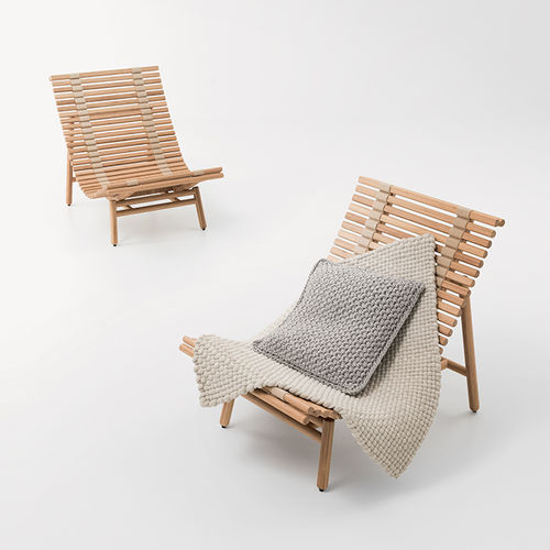 现代风格扶手椅 - SHIBUI - PAOLA LENTI - 竹制 / Francesco Rota设计 / 户外
