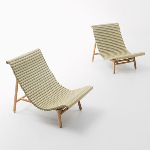 现代风格扶手椅 - SHIBUSA - PAOLA LENTI - 竹制 / Francesco Rota设计 / 户外