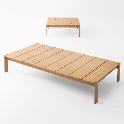 现代风格茶几 - FREI - PAOLA LENTI - 竹制 / 竹桌脚 / 长方形
