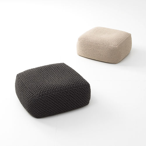 现代风格坐墩 - PICOT - PAOLA LENTI - 亚麻 / 麻纤维 / 圆形
