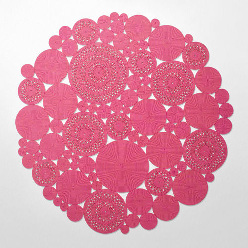 现代风格地毯 - COSMO - PAOLA LENTI - 图案 / 合成纤维 / 圆形