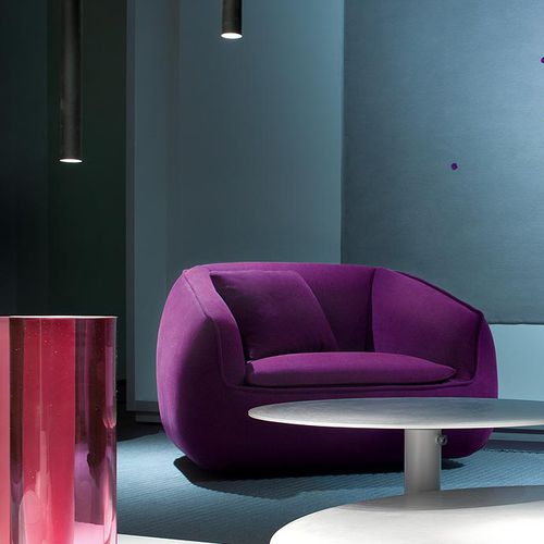 现代风格扶手椅 - BASK S - PAOLA LENTI - 布料 / 木质 / 聚酯