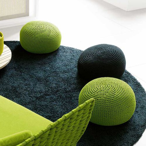 现代风格坐墩 - PICOT - PAOLA LENTI - 布料 / 圆形 / 方形