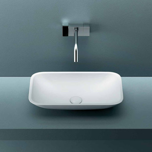台上盆 - STRETCH - PLANIT - Corian®可丽耐 / 长方形 / 无孔