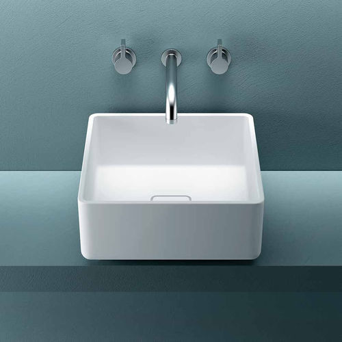 台上盆 - TRIADE EVOLUTION 3 - PLANIT - Corian®可丽耐 / 正方形 / 无孔
