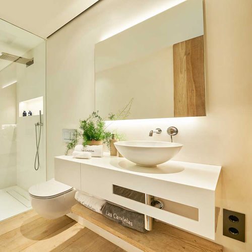 台上盆 - CONCAVE - PLANIT - Corian®可丽耐 / 圆形 / 无孔