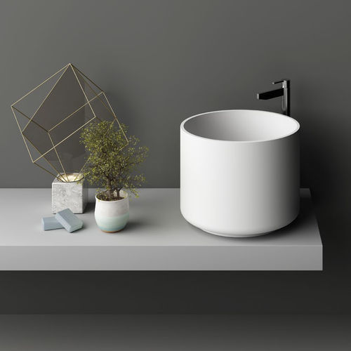 台上盆 - TRIADE 1 - PLANIT - Corian®可丽耐 / 定制 / 圆形