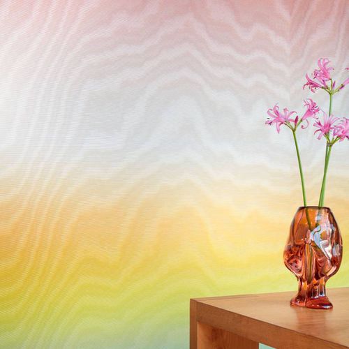室内墙面材料 - Bleu comme une rose - Elitis - 棉质 / 粘胶 / 聚酯