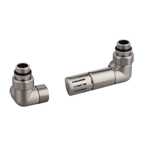 机械恒温阀门 - CIRCLE - TERMO CORNER - DELTACALOR - 手动 / 用于散热器 / 白色