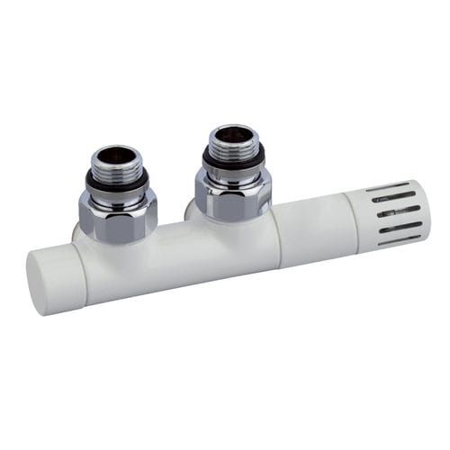 机械恒温阀门 - CIRCLE - TERMO DOPPIA - DELTACALOR - 手动 / 用于散热器 / 白色