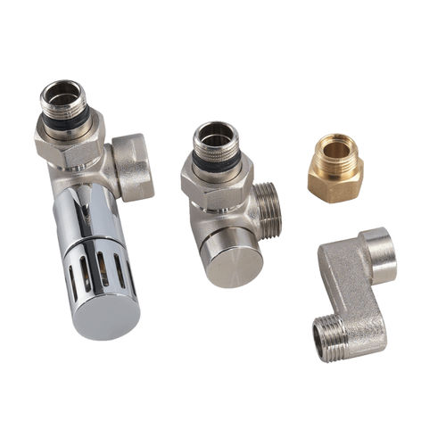 机械恒温阀门 - ECO - DELTACALOR - 手动 / 用于散热器 / 白色