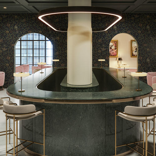 吧台 - Jardin Emerald - Cosentino/赛丽石 - Silestone®材质 / 弯曲