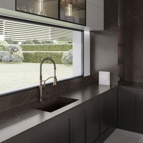Silestone®材质厨房台面 - Château - Cosentino/赛丽石 - 厨房 / 棕色 / 方形边