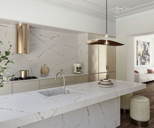 Silestone®材质厨房台面 - Le chic : Versailles Ivory - Cosentino/赛丽石 - 厨房 / 白色 / 抛光