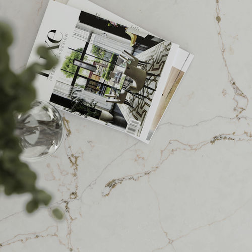 Silestone®材质桌台面 - Le chic : Versailles Ivory - Cosentino/赛丽石 - 白色