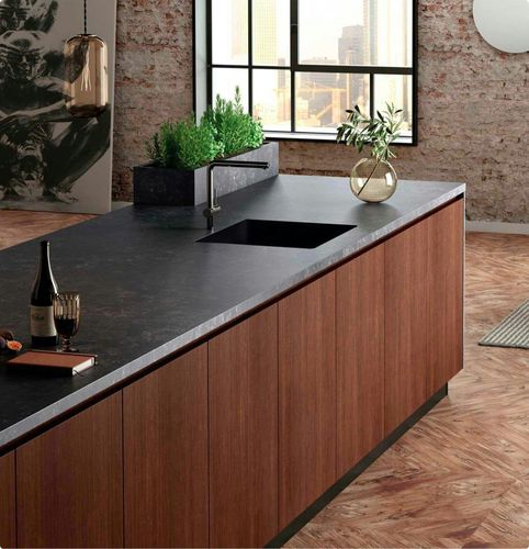 Silestone®材质厨房台面 - Loft Series - Cosentino/赛丽石 - 厨房 / 黑色 / 方形边