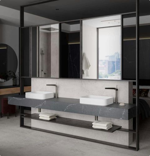 双洗手盆台面 - Eternal Series - Cosentino/赛丽石 - Silestone®材质